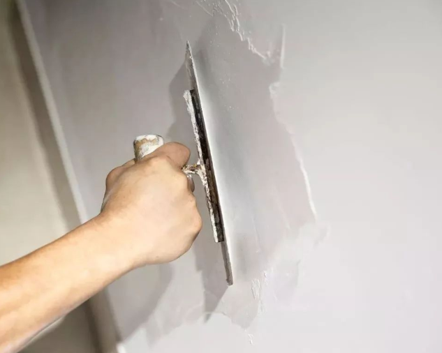 Acabamento de massa de parede