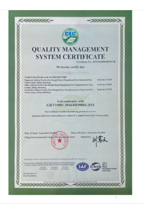 Documento de certificação